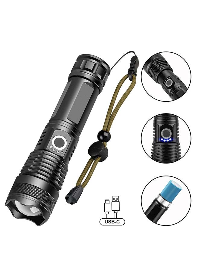 noon east High-Power Flashlight – Bright, Durable & Portable for Everyday Use - Black - Image 1